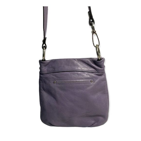B Makowsky Lavender Purple Small Crossbody Shoulder Bag Genuine Leather EUC - Picture 3 of 8